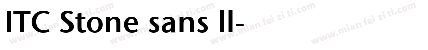 ITC Stone sans ll字体转换